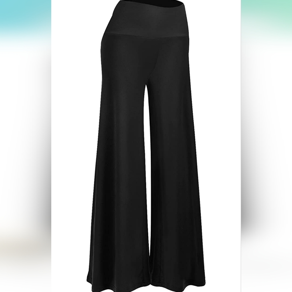 Women's Stretchy Wide Leg Palazzo Lounge Pants Casual Comfy High Waist Palazzo